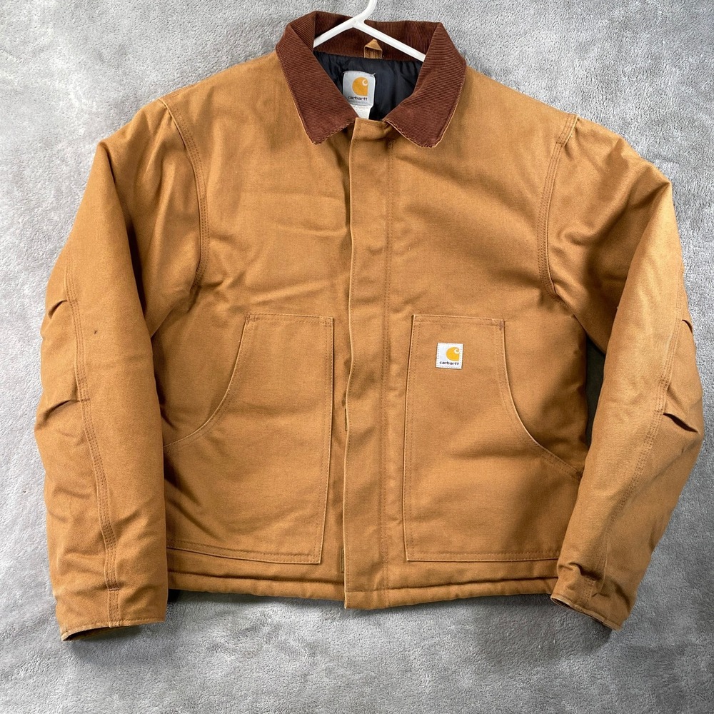 Carhartt J02 BRN Jacket Mens 40 M Arctic Traditional Brown Duck Canvas Insulated